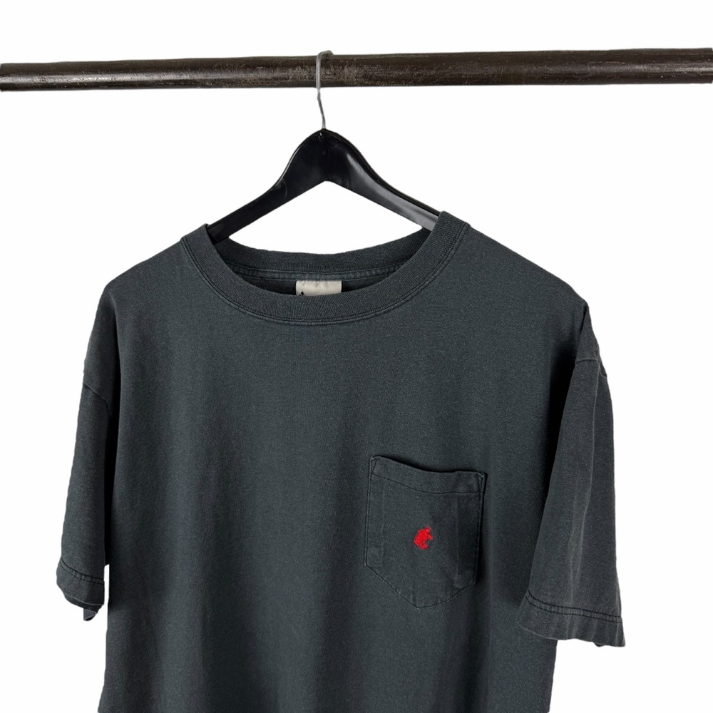Vintage 90s Walt Disney Front Pocket Small Logo Faded Black Shirt Size XL - Picture 6 of 9